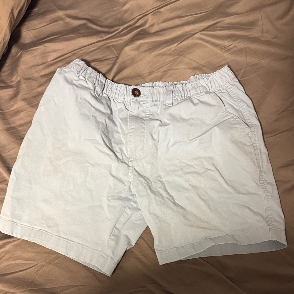 chubbies 7” Light Blue Elastic Waist Shorts